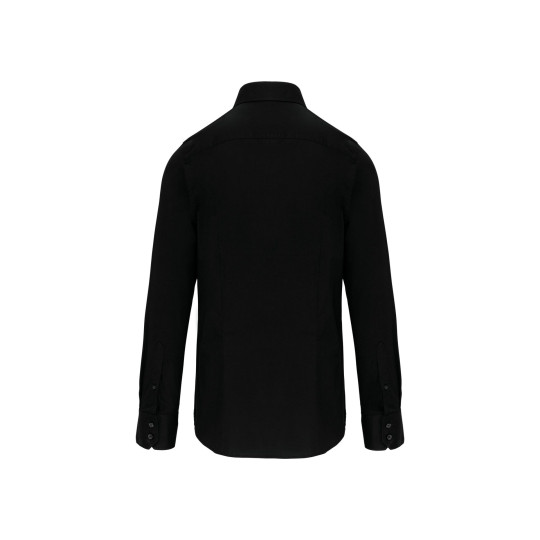 Chemise ajustée manches longues sans repassage 100% coton personnalisable – Vêtement d’entreprise BCM Goodies