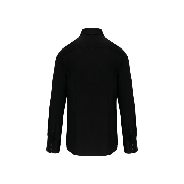 Chemise ajustée manches longues sans repassage 100% coton personnalisable – Vêtement d’entreprise BCM Goodies