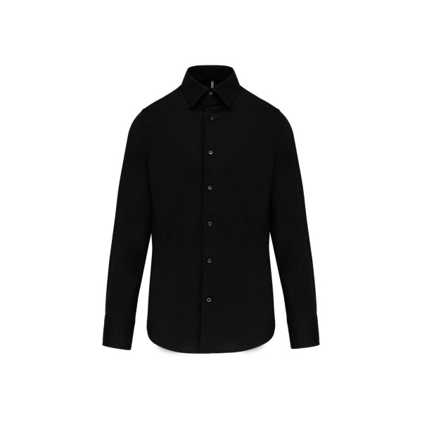 Chemise ajustée manches longues sans repassage 100% coton personnalisable – Vêtement d’entreprise BCM Goodies