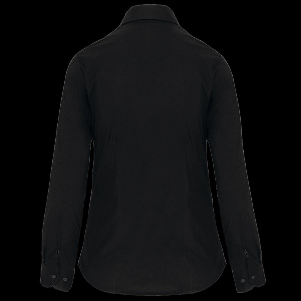Chemise femme manches longues coton élasthanne personnalisable – Textile d’entreprise BCM Goodies