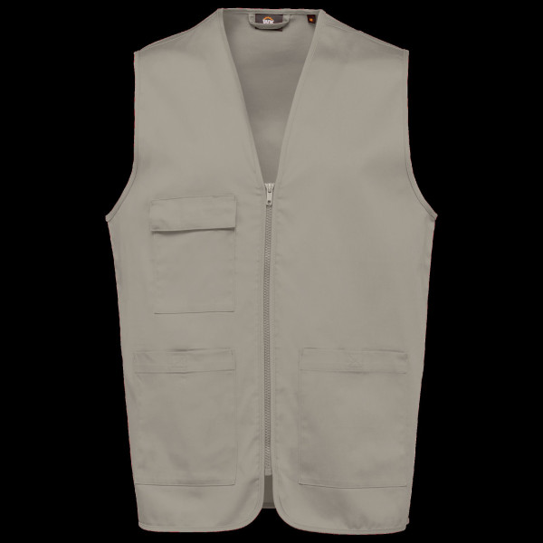 Gilet multipoches polycoton unisexe personnalisable pour événements et communication B2B - BCM Goodies