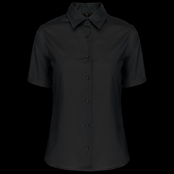 Chemise manches courtes sans repassage femme personnalisable – Textile d’entreprise 100% coton micro sergé
