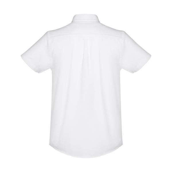 Chemise Oxford à Manches Courtes Homme THC LONDON WH - Blanche - BCM Goodies