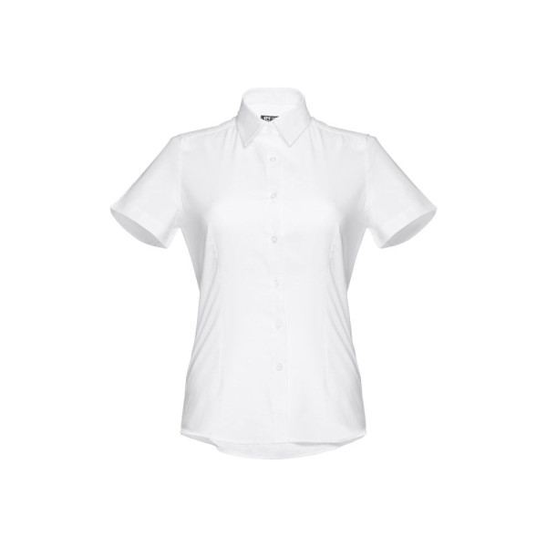 Chemise Oxford à manches courtes pour femmes - THC London Women WH - Blanche