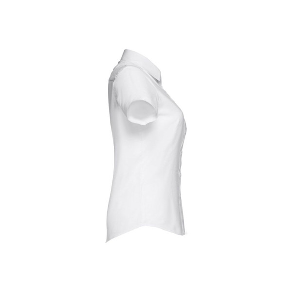 Chemise Oxford à manches courtes pour femmes - THC London Women WH - Blanche