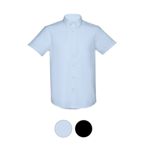 Chemise Oxford à manches courtes pour homme THC LONDON - Objet publicitaire de qualité | BCM Goodies