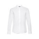 Chemise en popeline blanche à manches longues pour hommes - THC PARIS WH