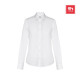 Chemise en popeline blanche à manches longues pour femmes - THC PARIS WOMEN WH