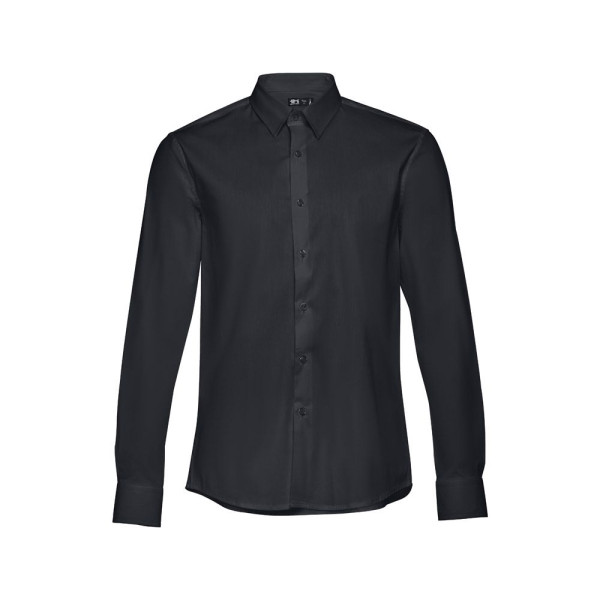 Chemise en popeline à manches longues pour hommes - THC PARIS