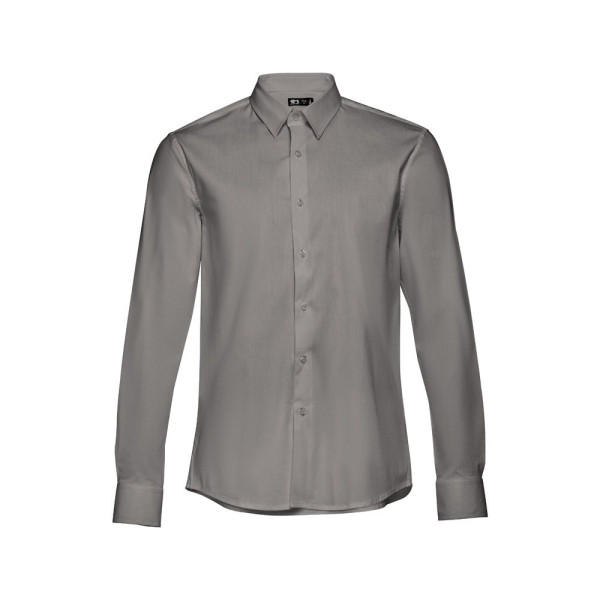 Chemise en popeline à manches longues pour hommes - THC PARIS