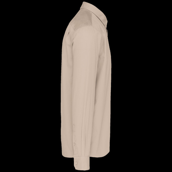 Chemise coton manches longues Nevada homme personnalisable – Vêtement d’entreprise textile promotionnel