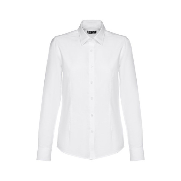 Chemise Oxford Blanche à Manches Longues pour Femmes - Personnalisable | BCM Goodies
