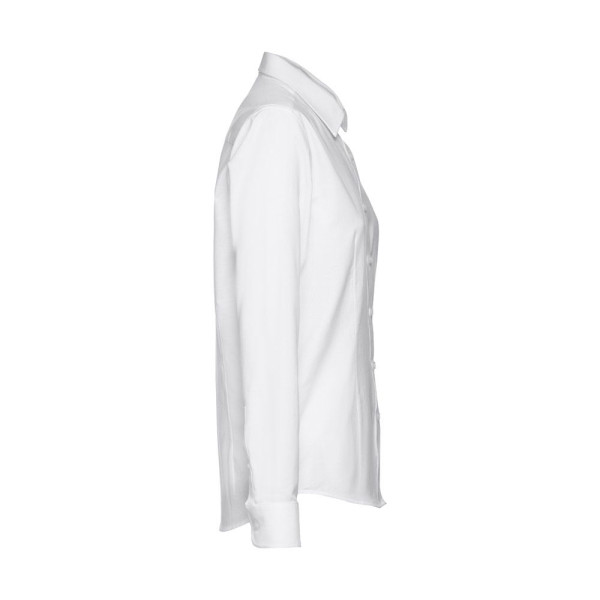 Chemise Oxford Blanche à Manches Longues pour Femmes - Personnalisable | BCM Goodies