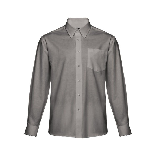 Chemise Oxford à manches longues pour hommes THC TOKYO - Chemise personnalisable pour communication d'entreprise