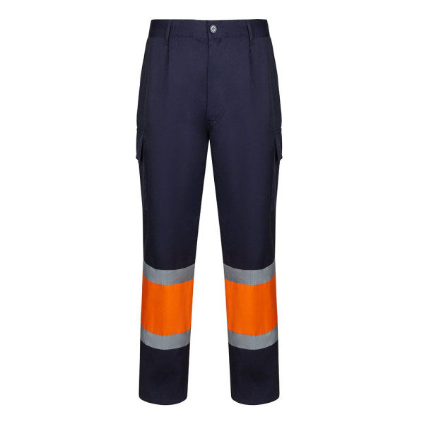 Pantalon bicolore en sergé VL ARTEMIS - Pantalon publicitaire de qualité pour entreprises