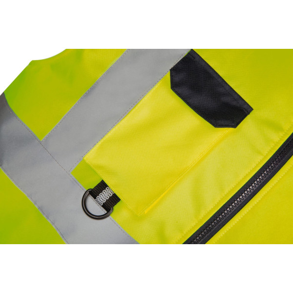 Bodywarmer rembourré haute visibilité personnalisable – Sécurité et visibilité pour entreprises – BCM Goodies
