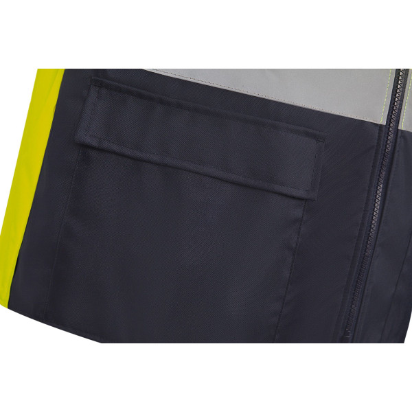 Bodywarmer rembourré haute visibilité personnalisable – Sécurité et visibilité pour entreprises – BCM Goodies