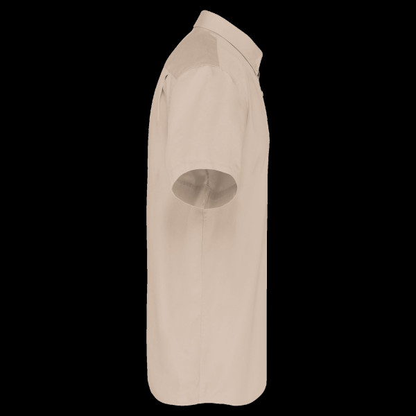 Chemise coton manches courtes Ariana III homme personnalisable pour entreprises – BCM Goodies
