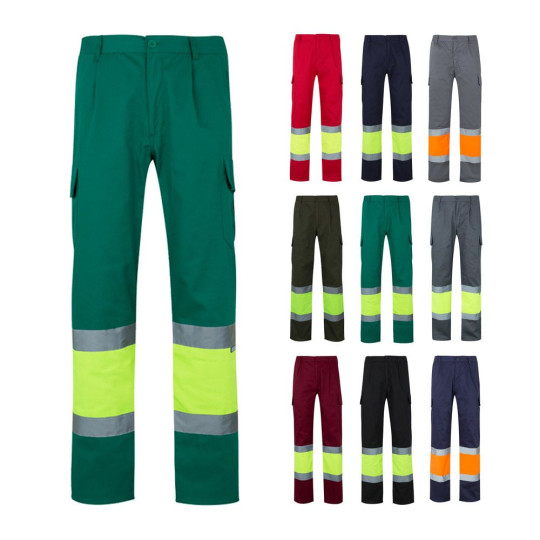 Pantalon bicolore en sergé multipoches VL POSEIDON - Pantalon personnalisable pour entreprises - BCM Goodies