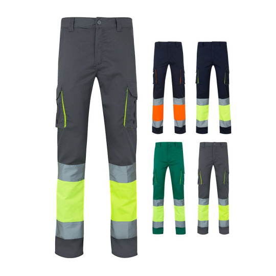 Pantalon stretch multipoches bicolore VL ZEUS pour objets publicitaires personnalisables de qualité