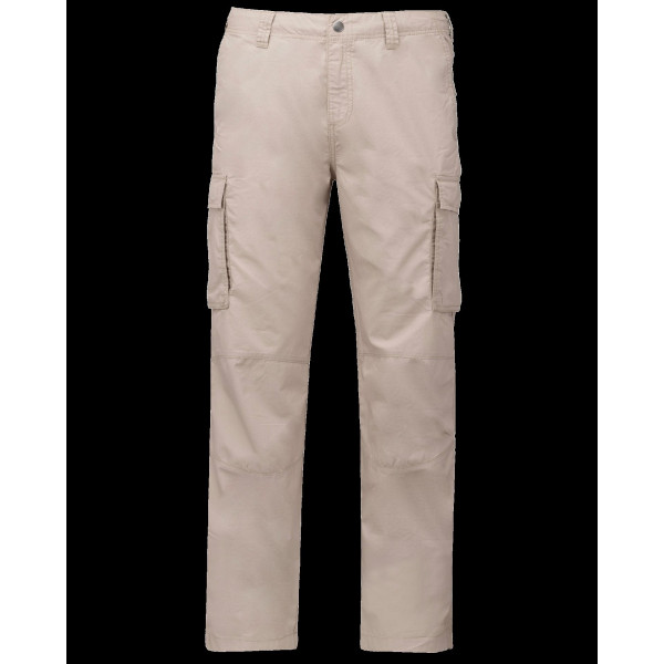 Pantalon léger multipoches homme 100% coton personnalisable – Vêtement professionnel pour communication d’entreprise