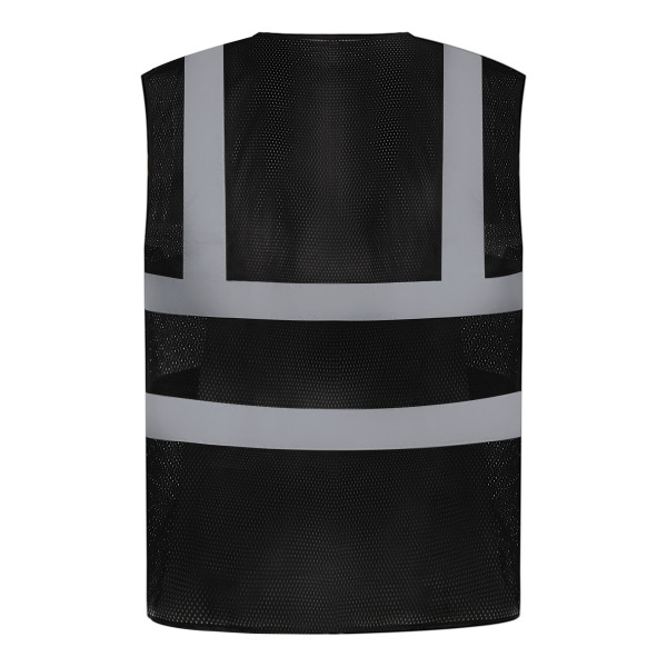 Gilet haute visibilité maille ajourée recyclée personnalisable pour événements et entreprises