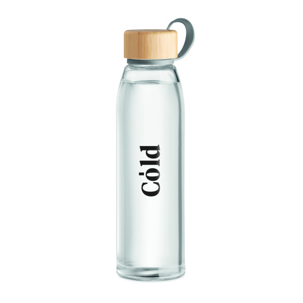 Flacon en verre 500 ml FJORD WHITE Personnalisable | BCM Goodies