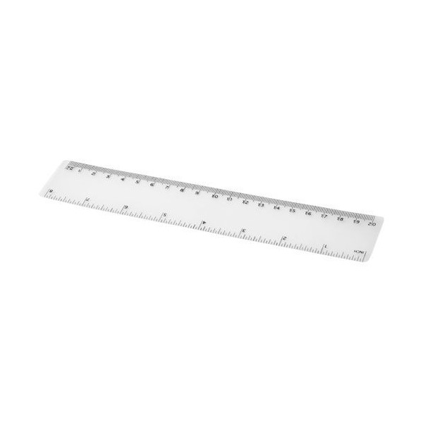 Règle PP Rothko 20 cm personnalisable - Mesure en pouces et centimètres - BCM Goodies