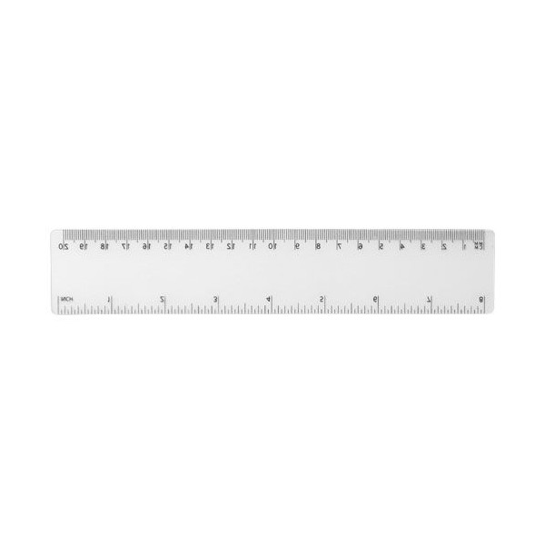 Règle PP Rothko 20 cm personnalisable - Mesure en pouces et centimètres - BCM Goodies