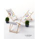 CHILIENNE BOIS Chaise Longue Personnalisée En Bois Personnalisable | BCM Goodies