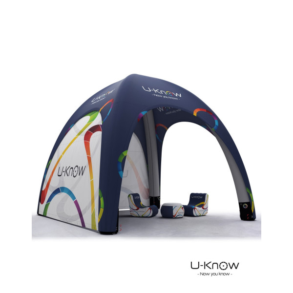 U-TENT 600 Tente Gonflable 6X6m Personnalisable | BCM Goodies