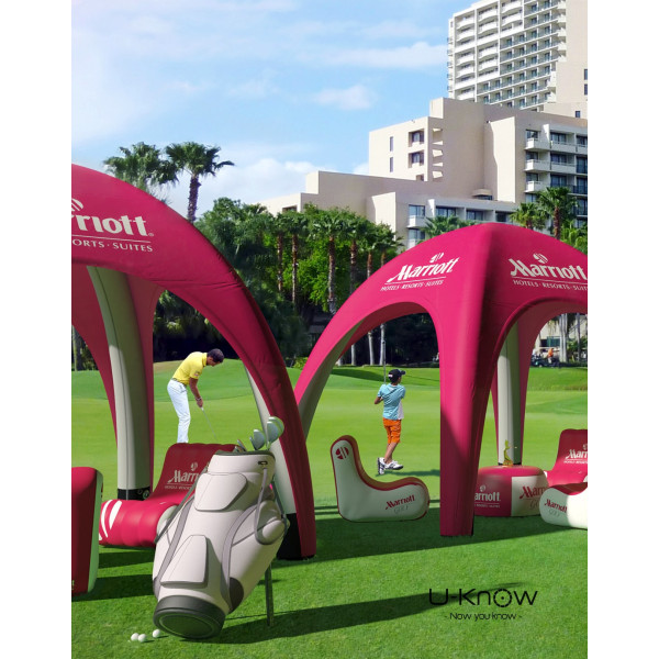 U-TENT 600 Tente Gonflable 6X6m Personnalisable | BCM Goodies