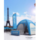 U-TENT 600 Tente Gonflable 6X6m Personnalisable | BCM Goodies