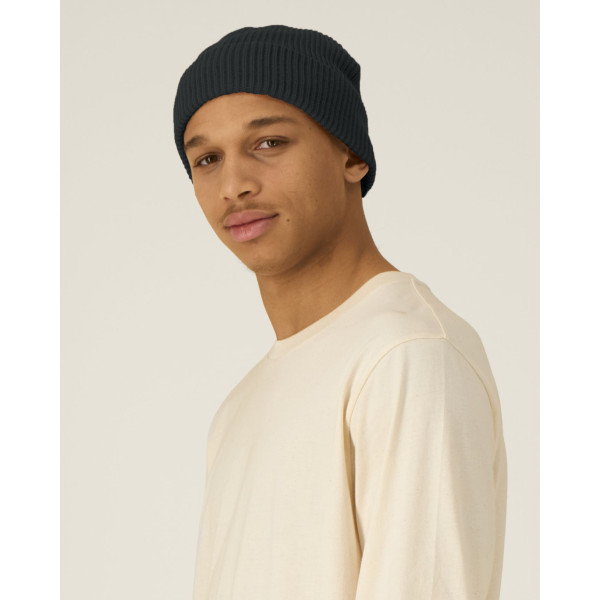 Fisherman Beanie en coton biologique personnalisable – Bonnet de pêcheur durable et confortable BCM Goodies