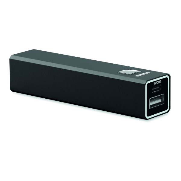 Chargeur portable Powerbank 2600 mAh en aluminium recyclé pour smartphone - BCM Goodies