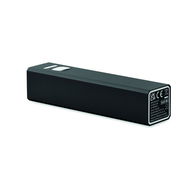 Chargeur portable Powerbank 2600 mAh en aluminium recyclé pour smartphone - BCM Goodies