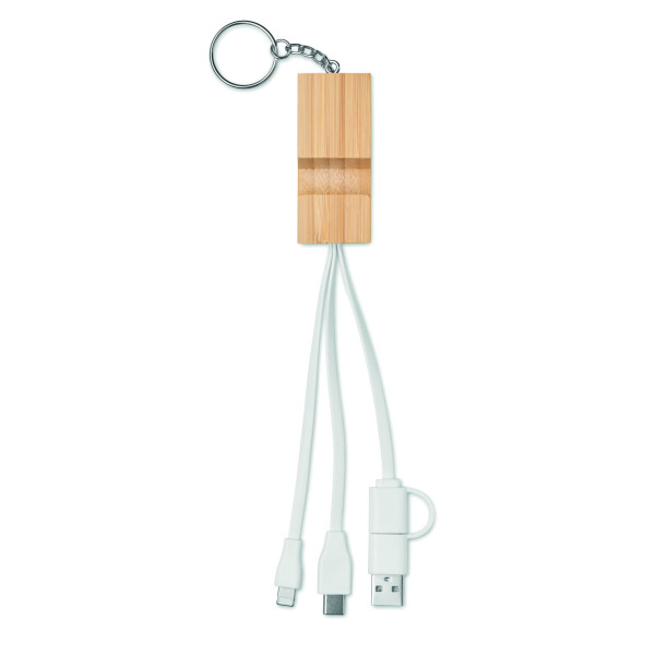 Porte-clés support en bambou CLAUERC Personnalisable | BCM Goodies