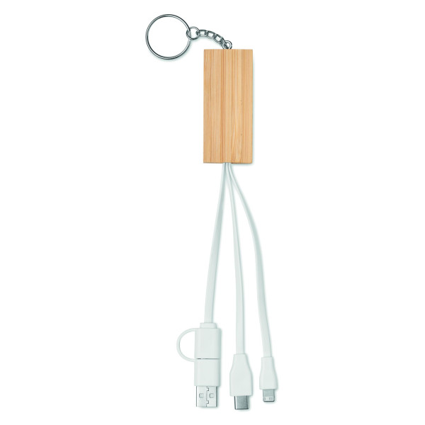 Porte-clés support en bambou CLAUERC Personnalisable | BCM Goodies