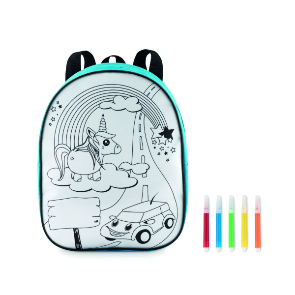Sac à dos à colorier en 600D BACKSKETCHY Personnalisable | BCM Goodies