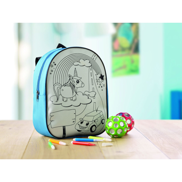 Sac à dos à colorier en 600D BACKSKETCHY Personnalisable | BCM Goodies