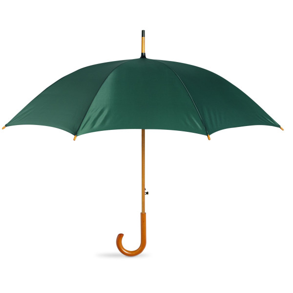 Parapluie avec poignée en bois CUMULI - Parapluie compact et résistant pour rester au sec avec style