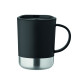 Mug en PP avec base en acier inoxydable recyclé - 300 ml - Personnalisable pour objets publicitaires B2B