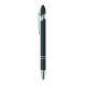 Stylo bille en aluminium recyclé avec toucher gomme et encre bleue - BCM Goodies