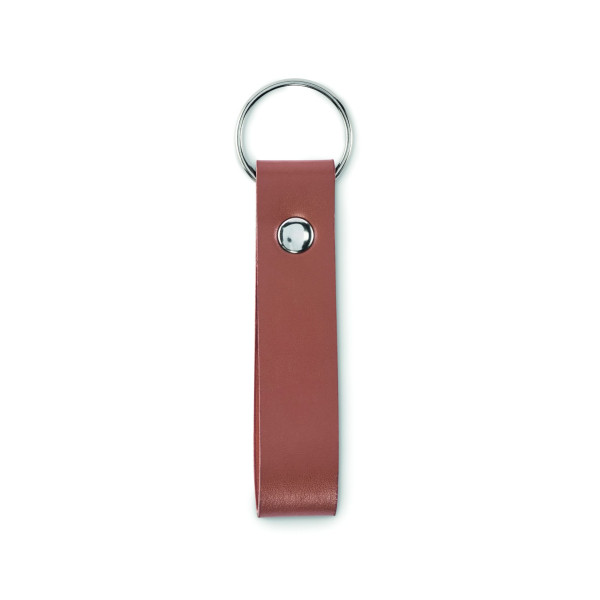 Porte-clés à boucle en PU personnalisable pour entreprise - BCM Goodies