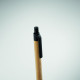 Stylo à bille à bouton poussoir en bambou et plastique recyclé - BCM Goodies