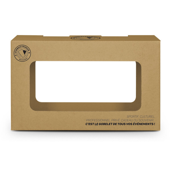 BOITE CARTON AVEC FENETRE POUR 3 OU 6 PICUP30 - MONTAGE COMPRIS Personnalisable | BCM Goodies