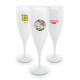 FLUTE A CHAMPAGNE PLASTIQUE REUTILISABLE 14 cl RAS BORD Personnalisable | BCM Goodies