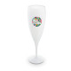 FLUTE A CHAMPAGNE PLASTIQUE REUTILISABLE 14 cl RAS BORD Personnalisable | BCM Goodies