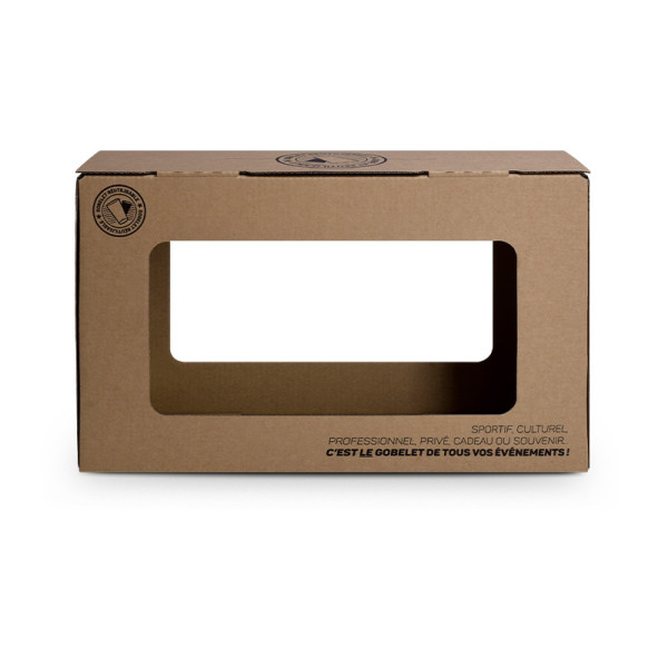 Boîte de rangement kraft pour 3 ou 6 gobelets PICUP60 personnalisés – BCM Goodies