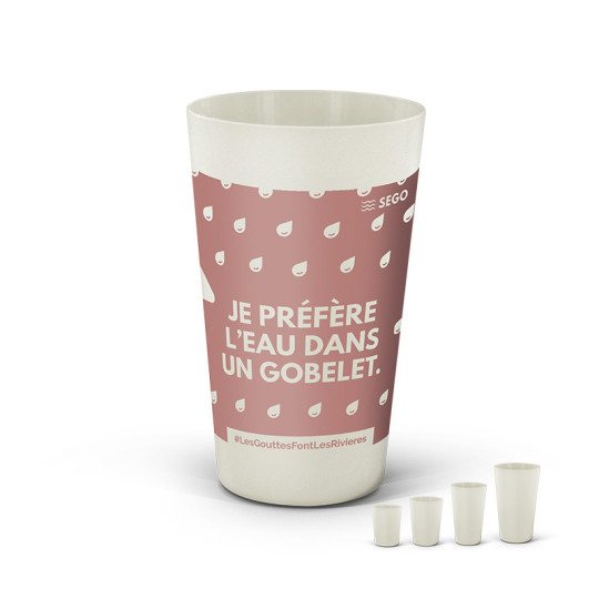 Gobelet réutilisable 60 cl en biocomposite sans BPA fabriqué en France – BCM Goodies